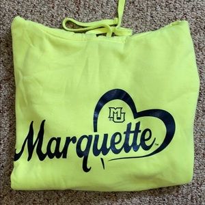 Neon Yellow Marquette Hoodie